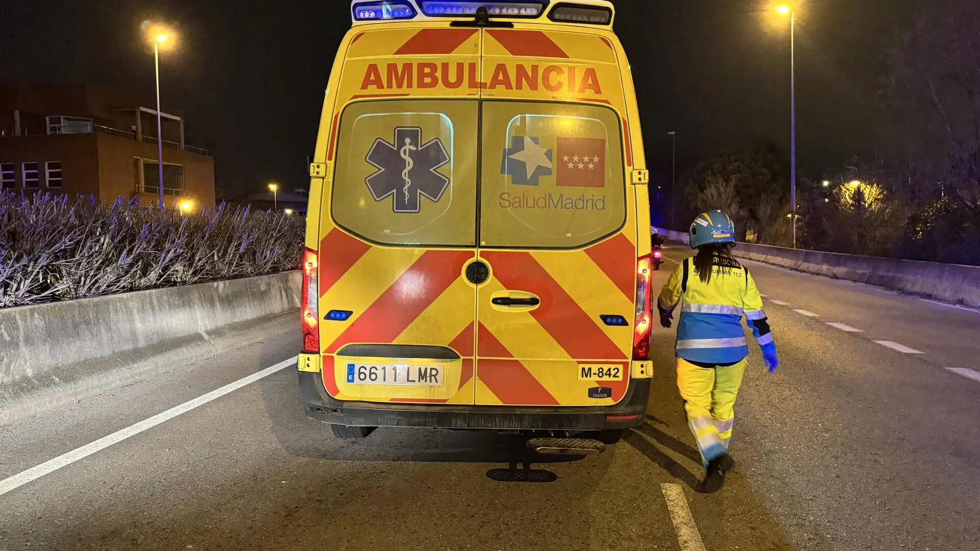 Muere el conductor de un vehículo tras colisionar con las cabinas de peaje en la R-5 en Leganés