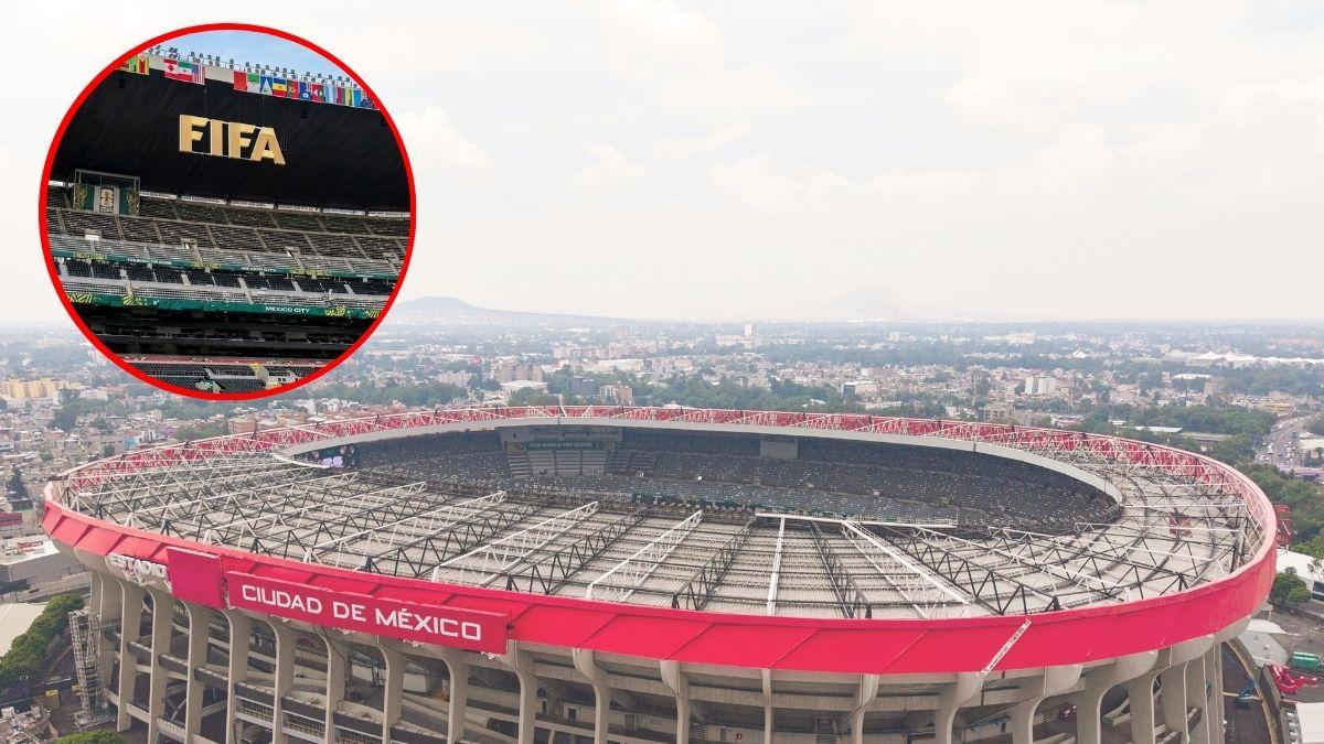 Ya luce 211 banderas y logo de FIFA: Así va el Estadio Ciudad de México