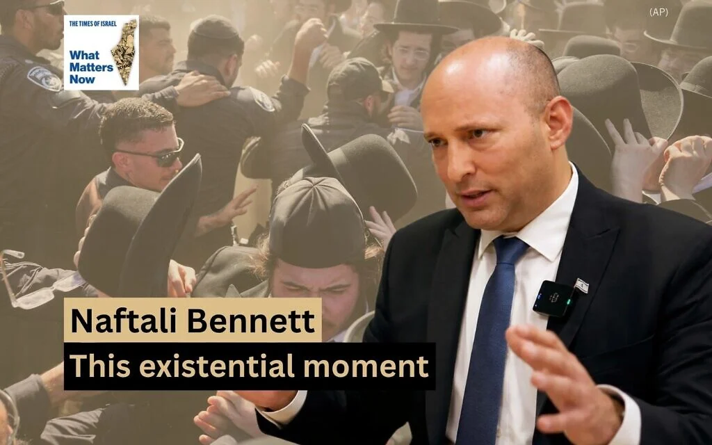 Former prime minister Naftali Bennett: This existential moment