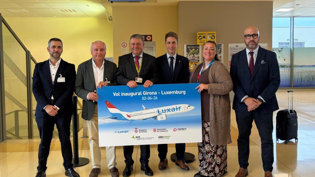 El aeropuerto de Girona enlazará con Luxembrugo dos veces por semana este verano