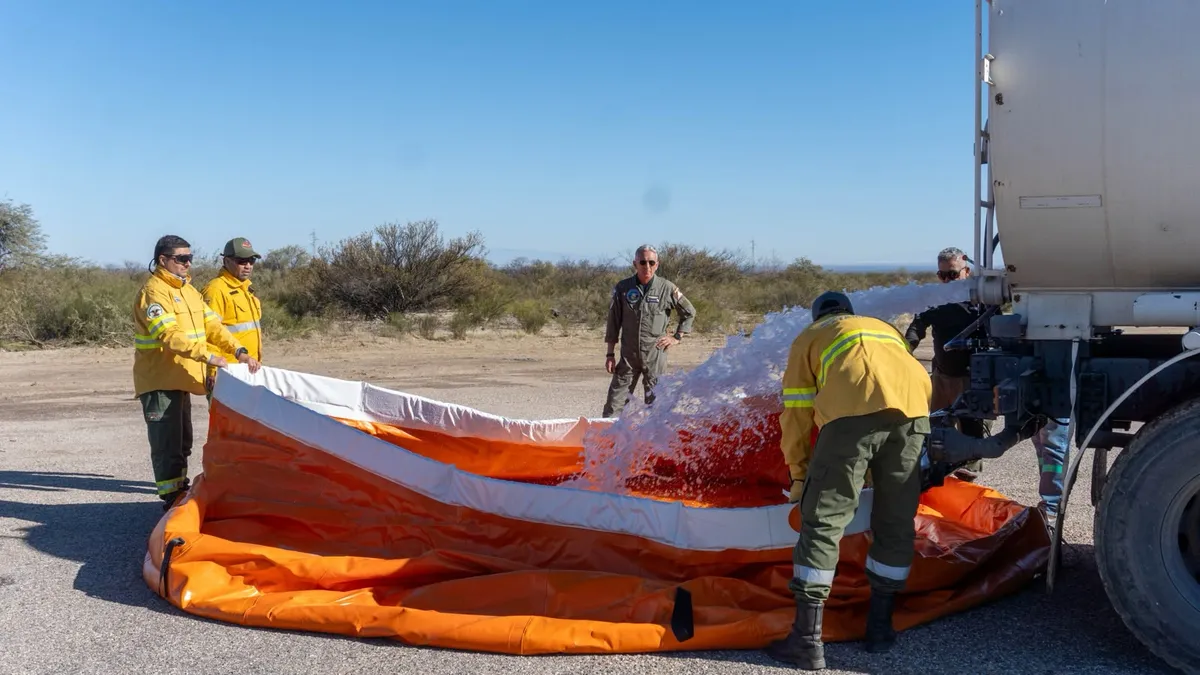 Andalgalá se capacitó en Medios Aéreos y Director de Tiro para combatir incendios forestales