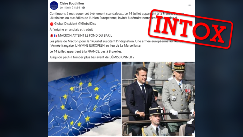 Marseillaise remplacée, défilé d'une "armée européene" : double intox autour du 14