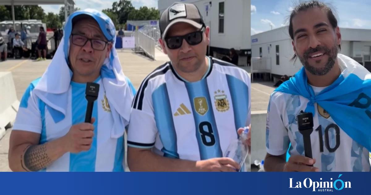 Tres amigos de El Calafate recorrieron más de 30 horas para alentar a la Selección