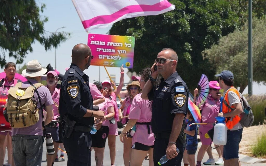 'Here to stay': Hundreds at Pride parade in flashpoint southern town of Mitzpe Ramon