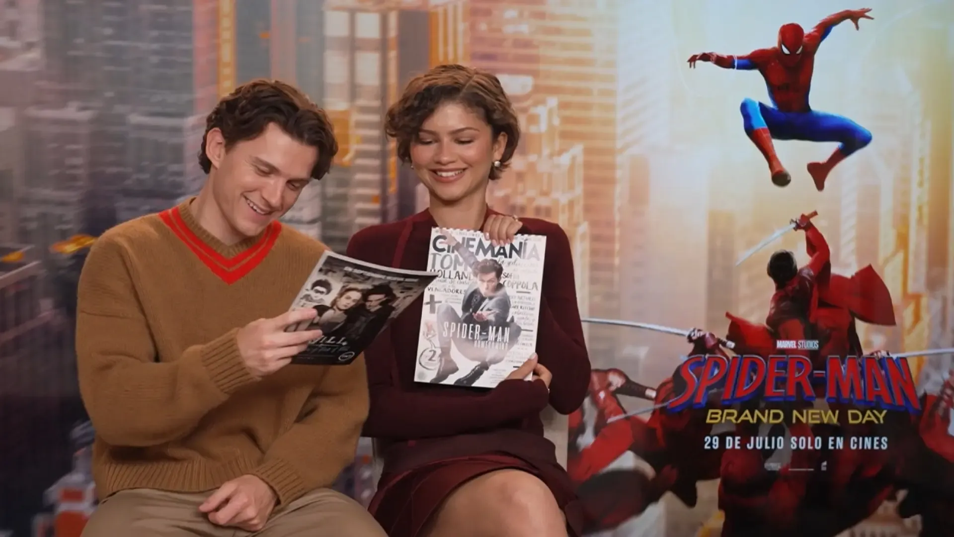 Tom Holland y Zendaya eligen a sus actores españoles favoritos para el Universo Cinematográfico de Marvel: "Rosalía sería genial"