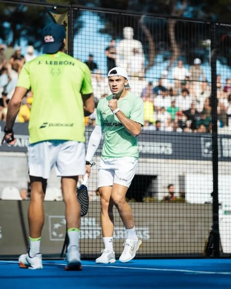 Leo Augsburger y Juan Lebrón avanzaron a semifinales del Italy Major tras una sólida victoria