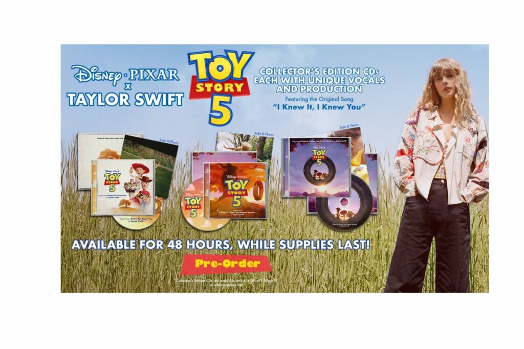 Taylor Swift regresa al country en 'Toy Story 5'