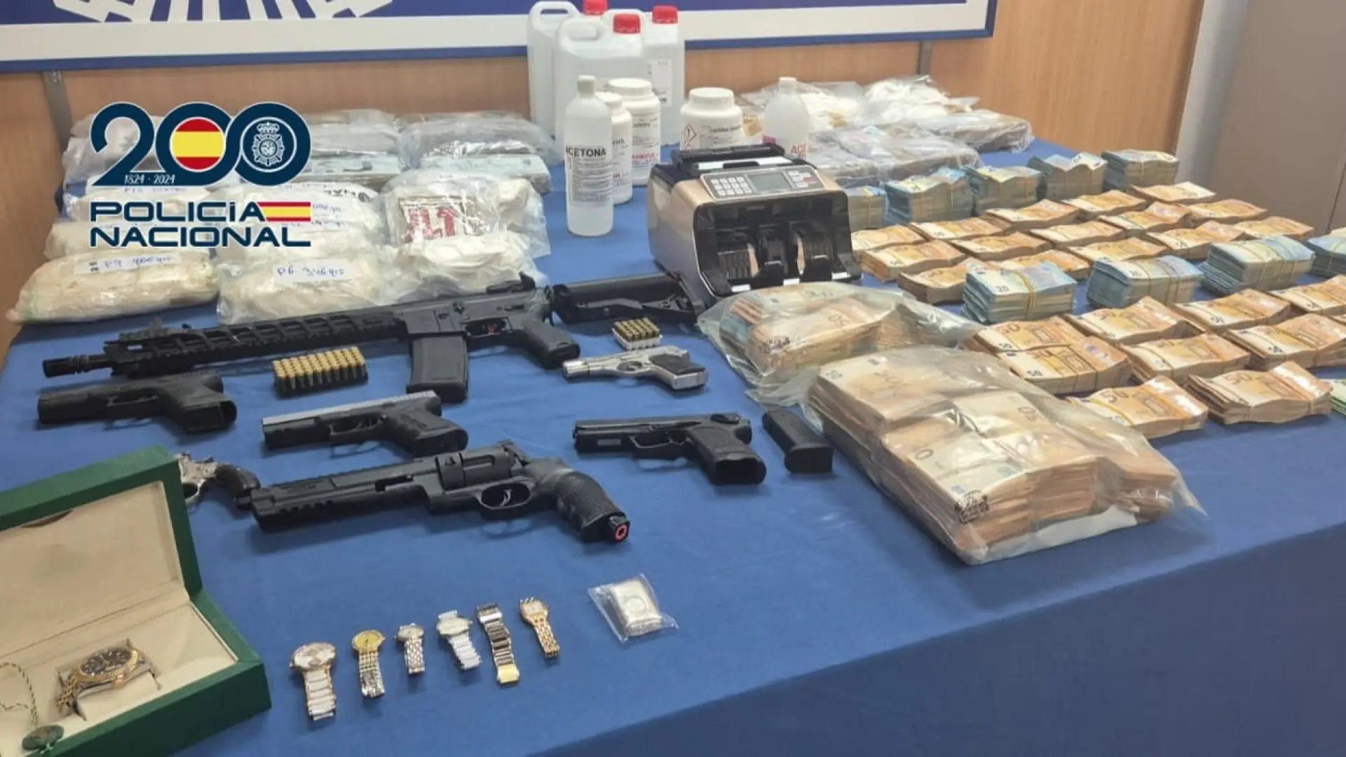 La Policía Nacional detiene a 28 personas e incauta cocaína en una macrooperación en tres provincias españolas