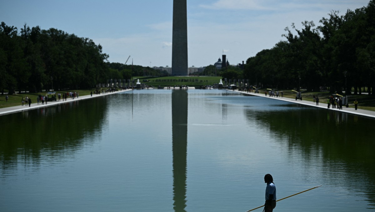 Desastre Monumento Lincoln algas críticas Trump inversión millonaria