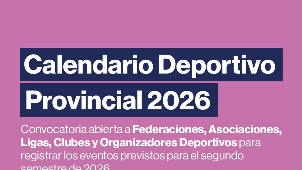 Convocan a registrar los eventos deportivos del segundo semestre de 2026
