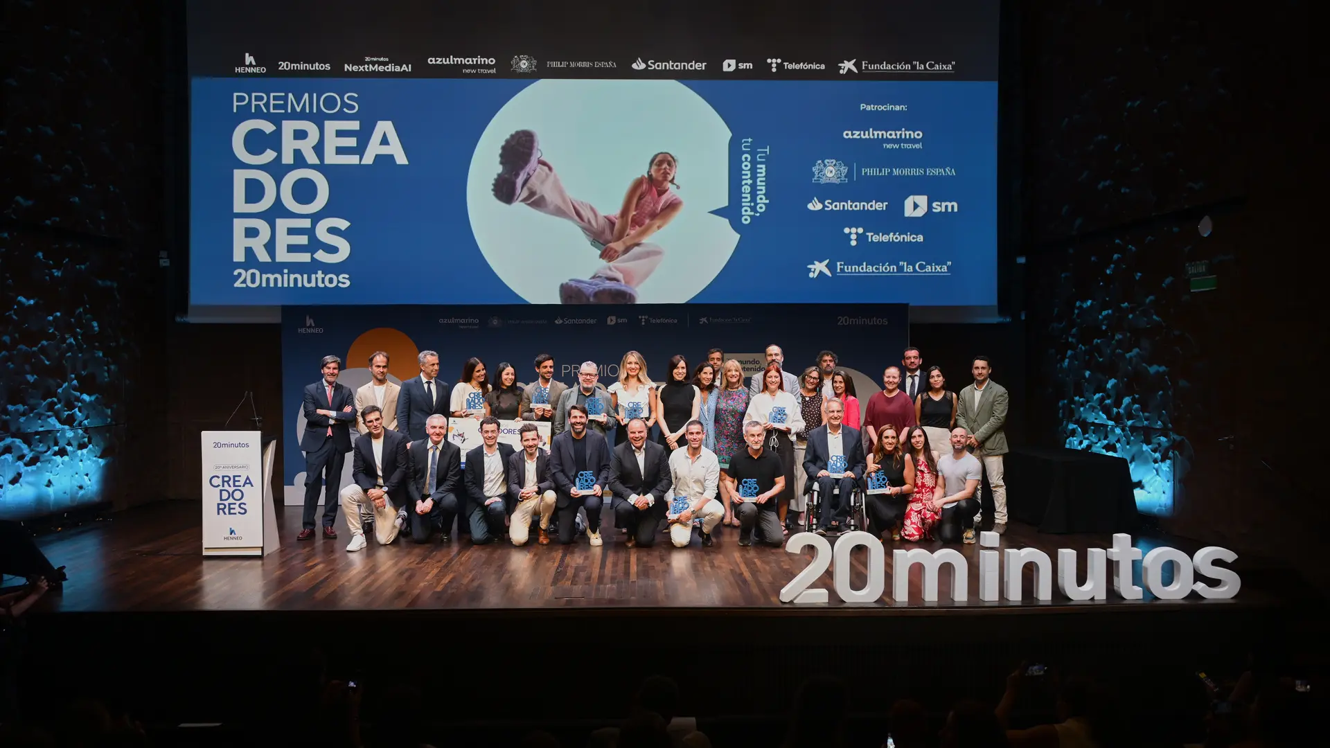 Los Premios Creadores 2026 homenajean veinte años de creación de contenidos en una gala marcada por la superación y la solidaridad