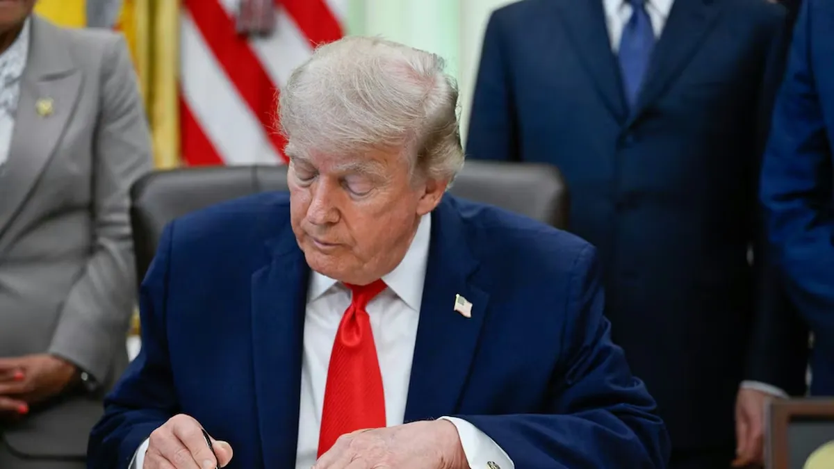 Donald Trump anunció la firma de un acuerdo con Irán