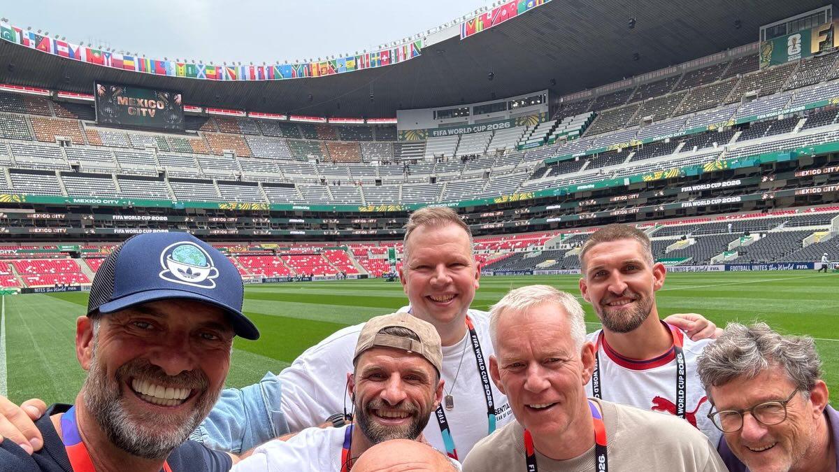 Jürgen Klopp y Thomas Müller presumen su visita al Estadio Azteca para el Mundial 2026