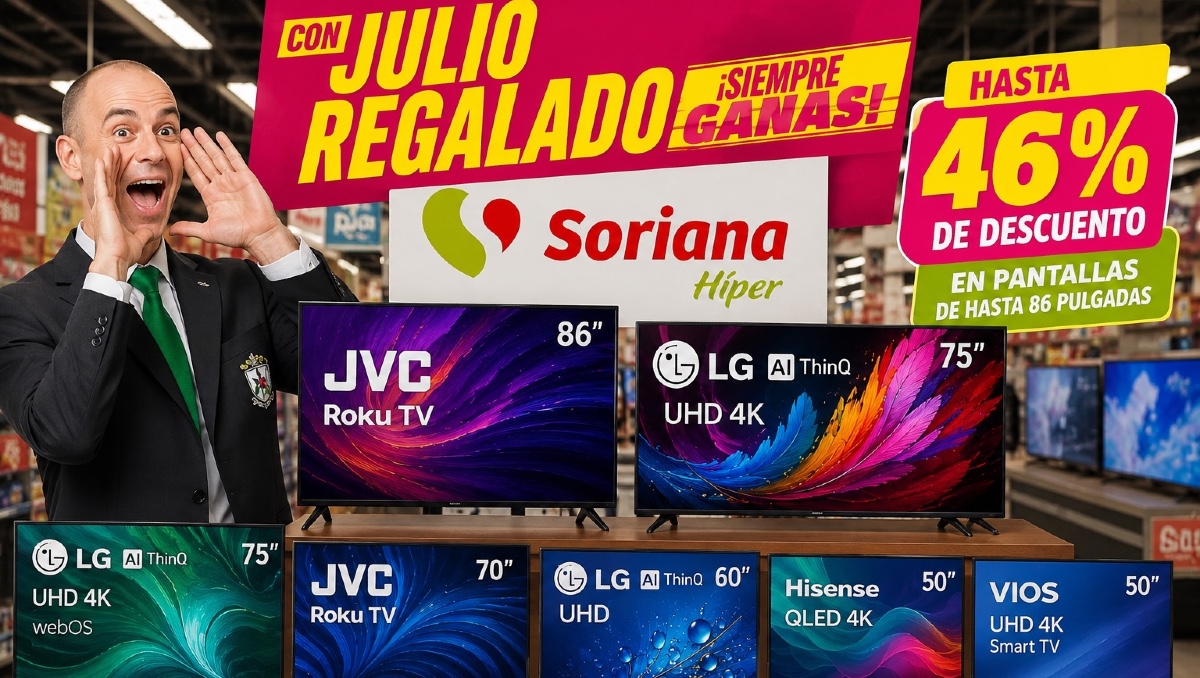 Julio Regalado: pantallas de hasta 86 pulgadas con 46% de descuento