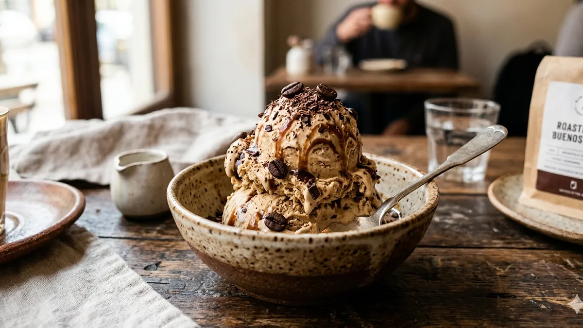 Helado de café con 2 ingredientes: receta fácil, sin azúcar, sin lácteos y muy cremoso