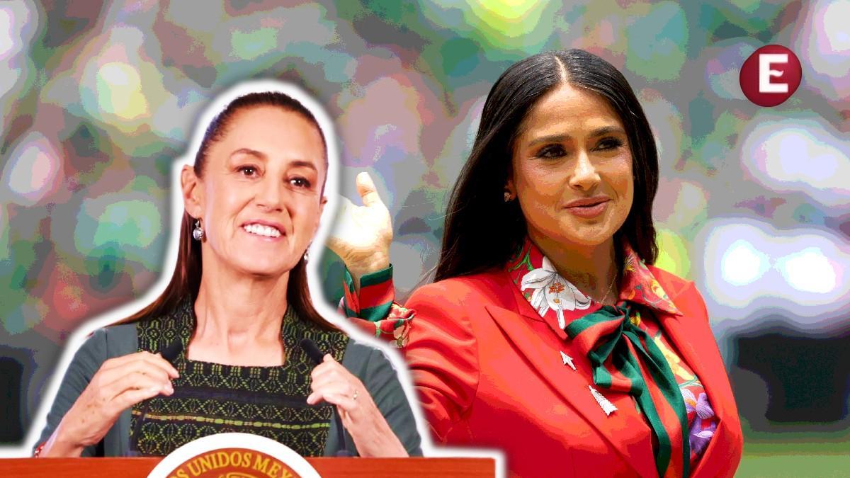 ¿Representó a Sheinbaum? Presidenta explica presencia de Salma Hayek en inauguración del Mundial