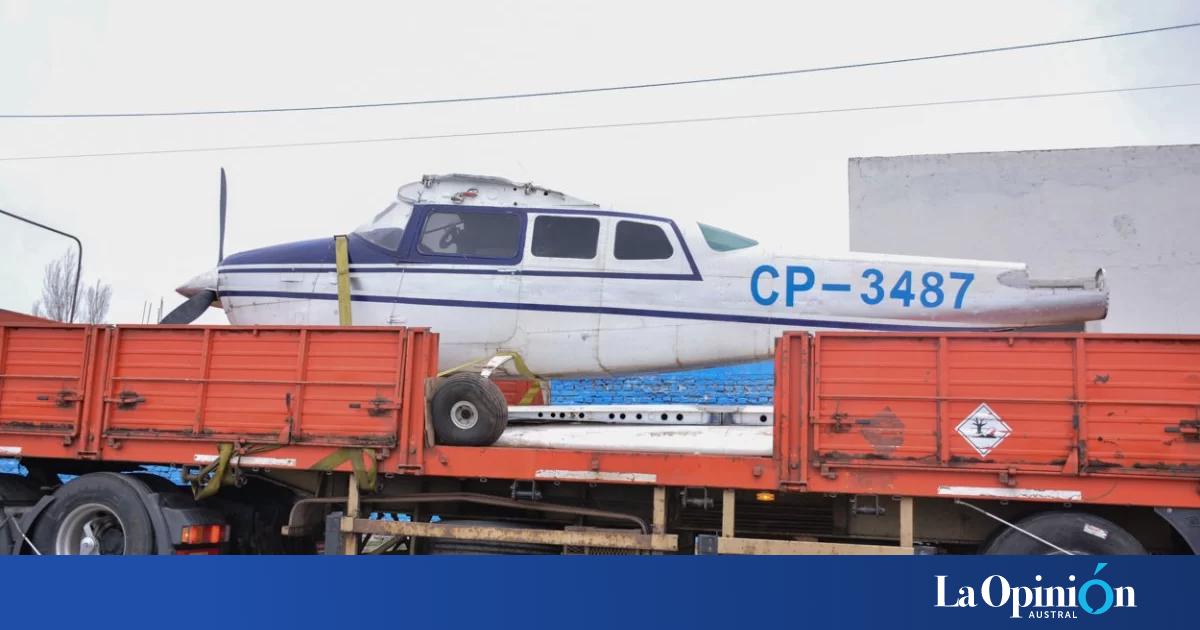 La avioneta recuperada del narcotráfico será entregada a la Escuela Industrial N° 6