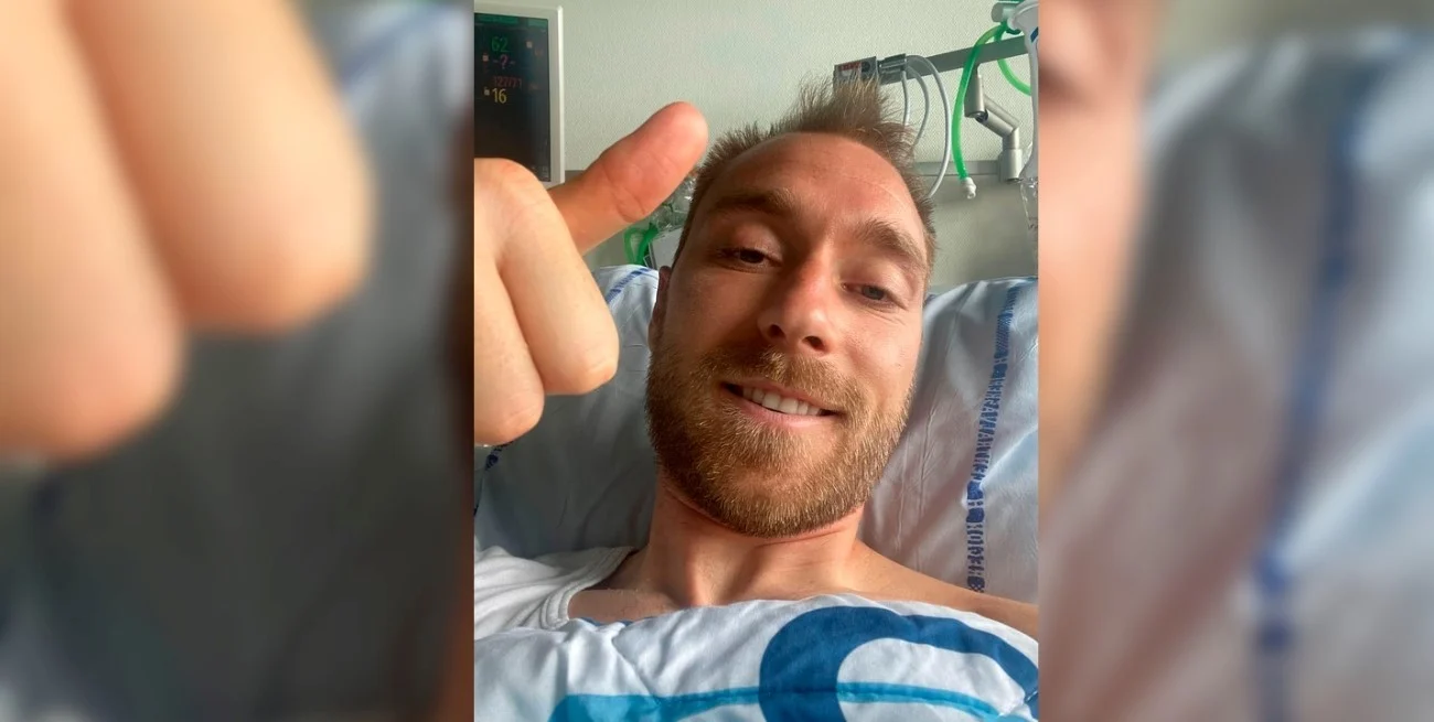 Habló Christian Eriksen por primera vez tras descompensarse: qué dijo