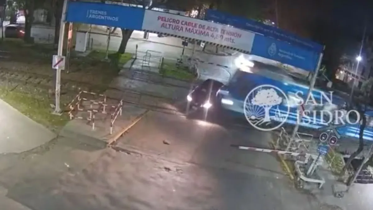 Imágenes sensibles: el video del momento en el que el tren arrolló el auto de Ernestina Pais