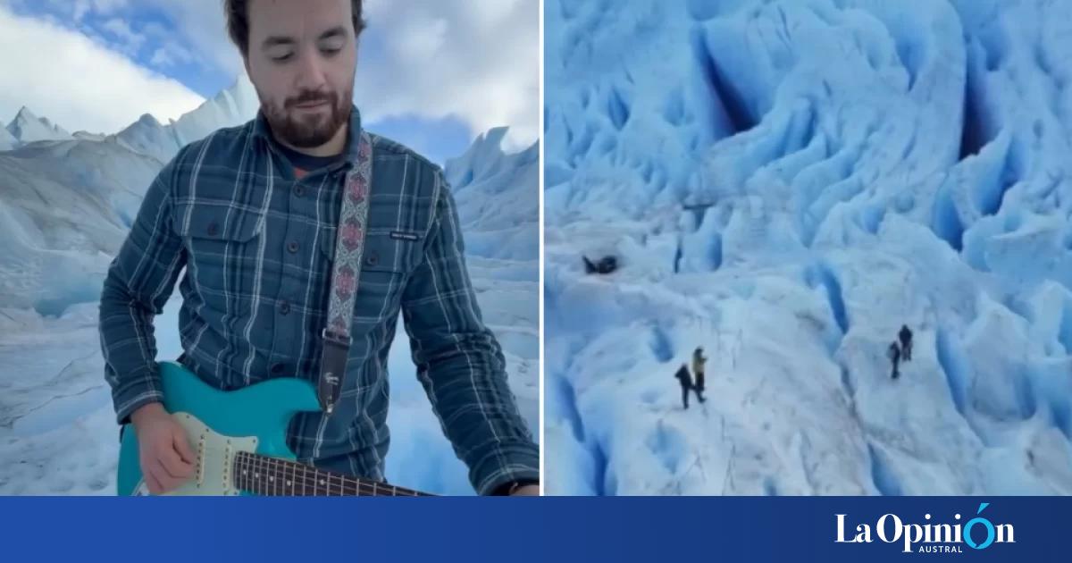 Una banda tocó el Himno Nacional en el Glaciar Perito Moreno para alentar a la Selección Argentina: "Messi, cuando quieras venir, acá te esperamos"