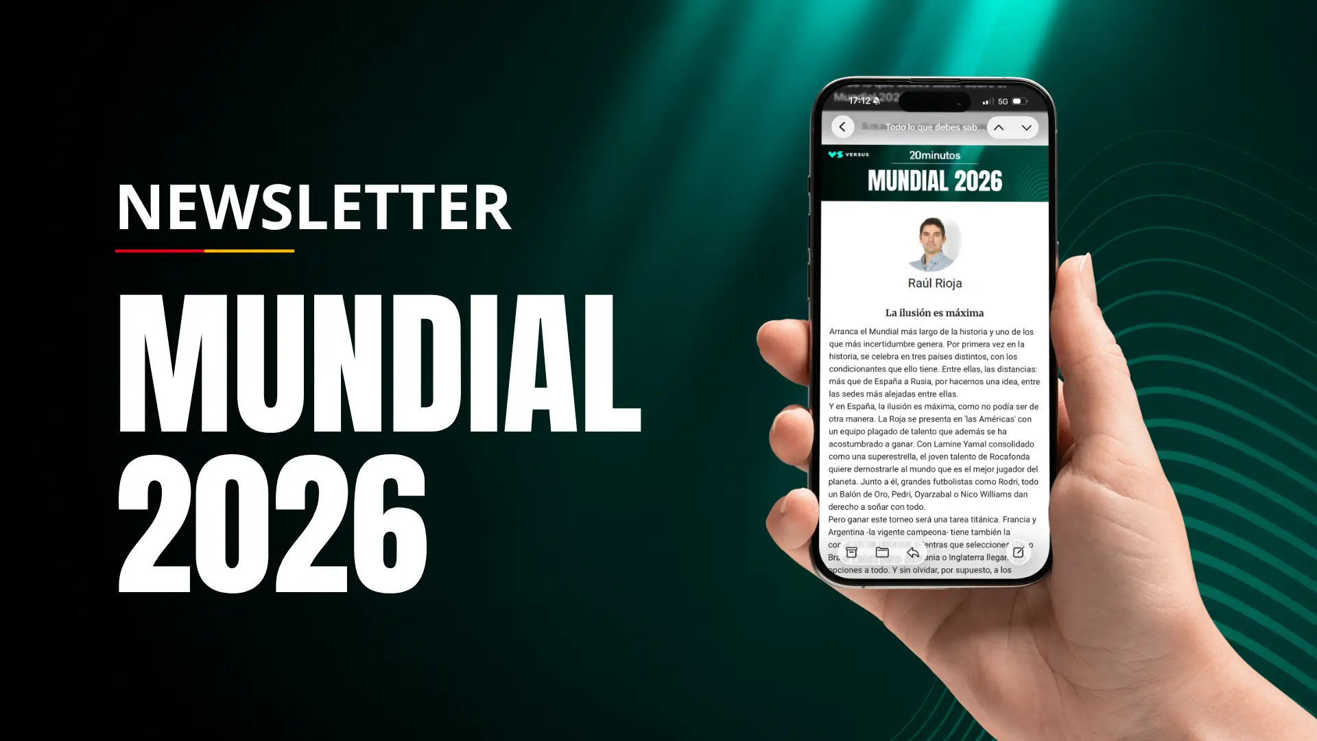 Recibe cada día toda la información del Mundial con la newsletter de 20minutos