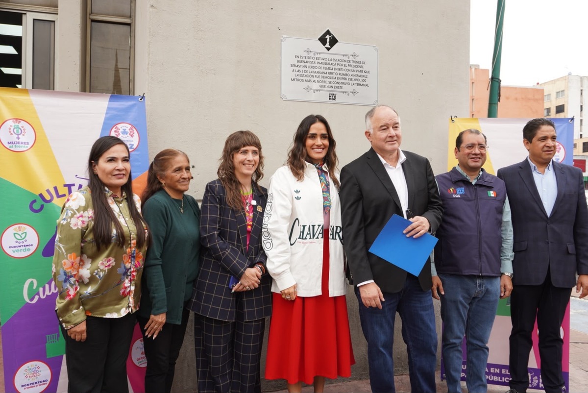 Alessandra Rojo inaugura la Ruta de la Memoria en Cuauhtémoc