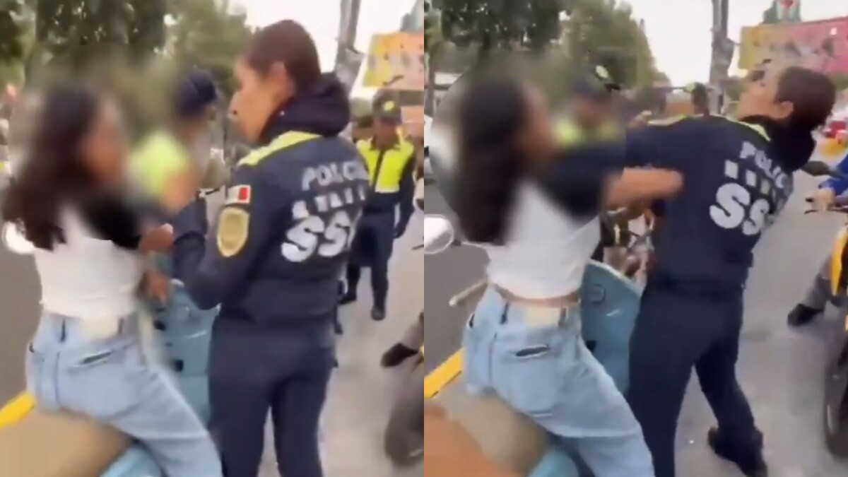 Policía de tránsito agrede a menor en Tlalpan, CdMx