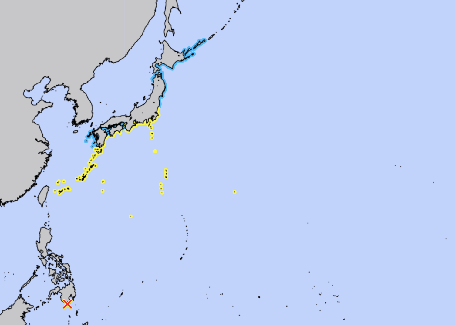 Japan coastlines under tsunami advisory after strong quake off Philippines