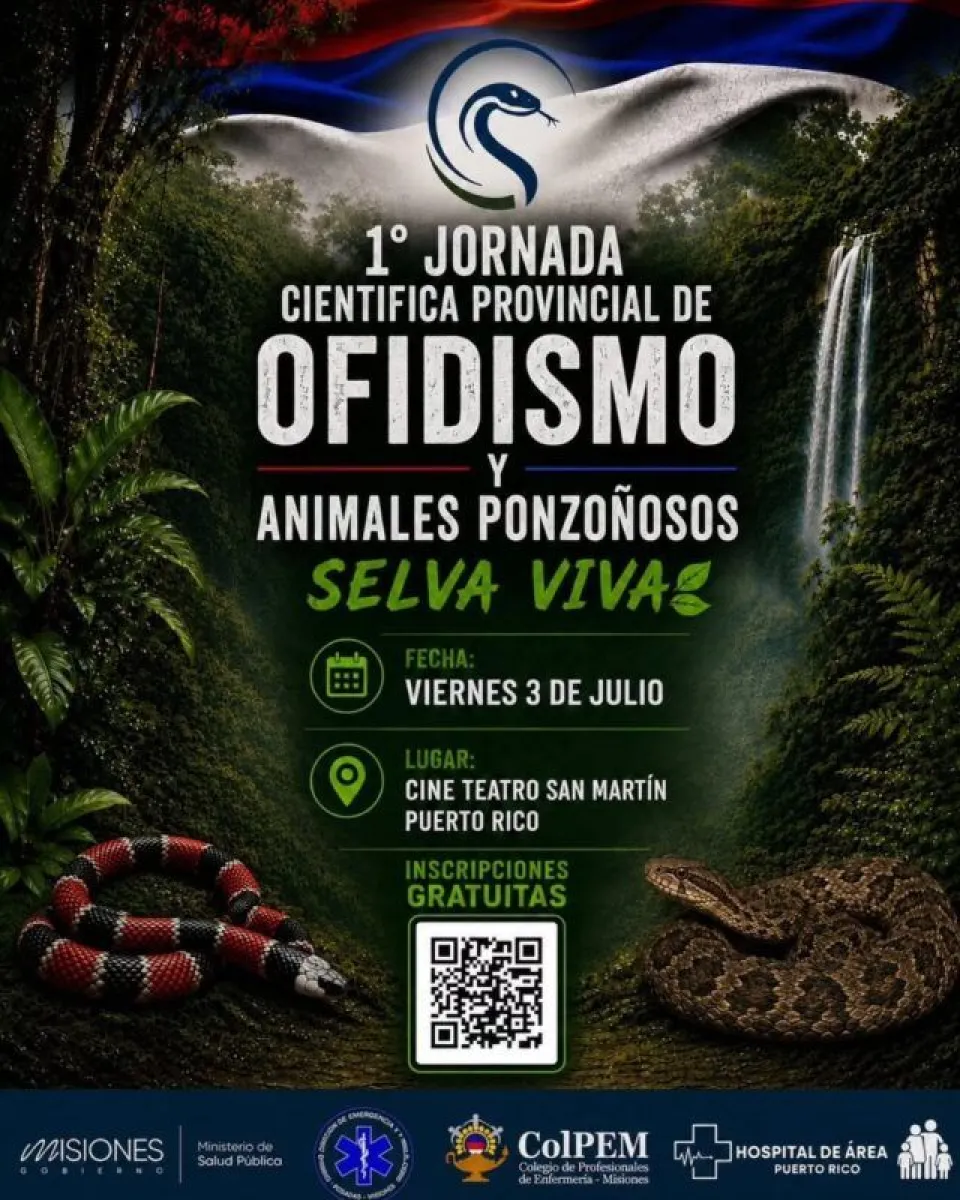 Realizarán en Puerto Rico la Primera Jornada Provincial sobre ofidismo y animales ponzoñosos