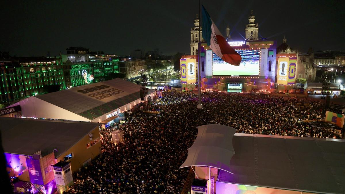 En una semana, Fan Fest del Zócalo recibe a medio millón de aficionados