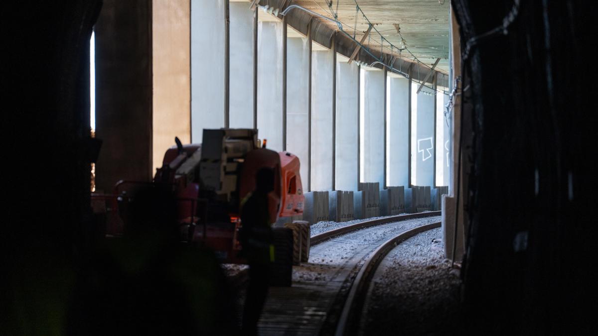 Las obras de emergencia de los túneles ferroviarios del Garraf acaban antes de lo previsto