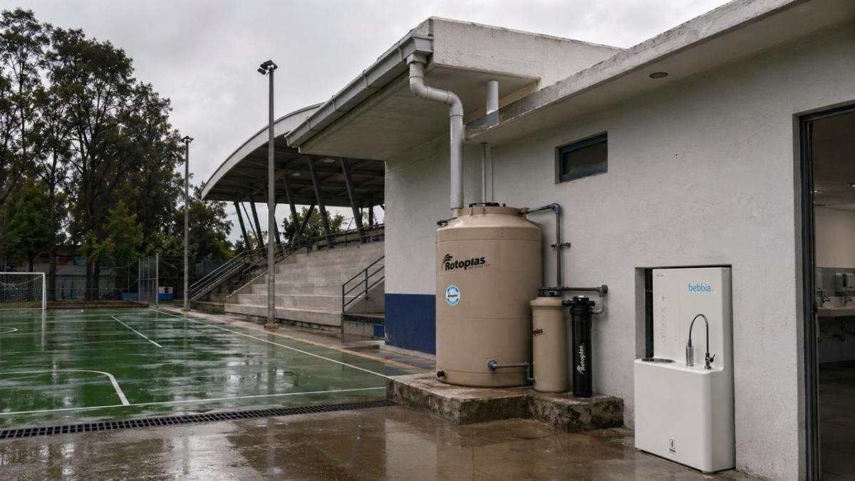 Donarán sistemas de captación de lluvia en deportivos públicos de la CDMX