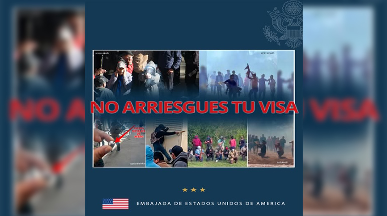 EEUU advierte restricciones de visa para violentos