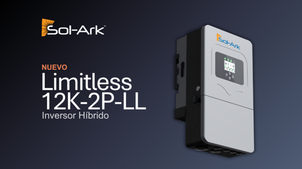 Sol-Ark presenta el nuevo Inversor Híbrido Limitless 12K-2P-LL con potencia de respaldo premium