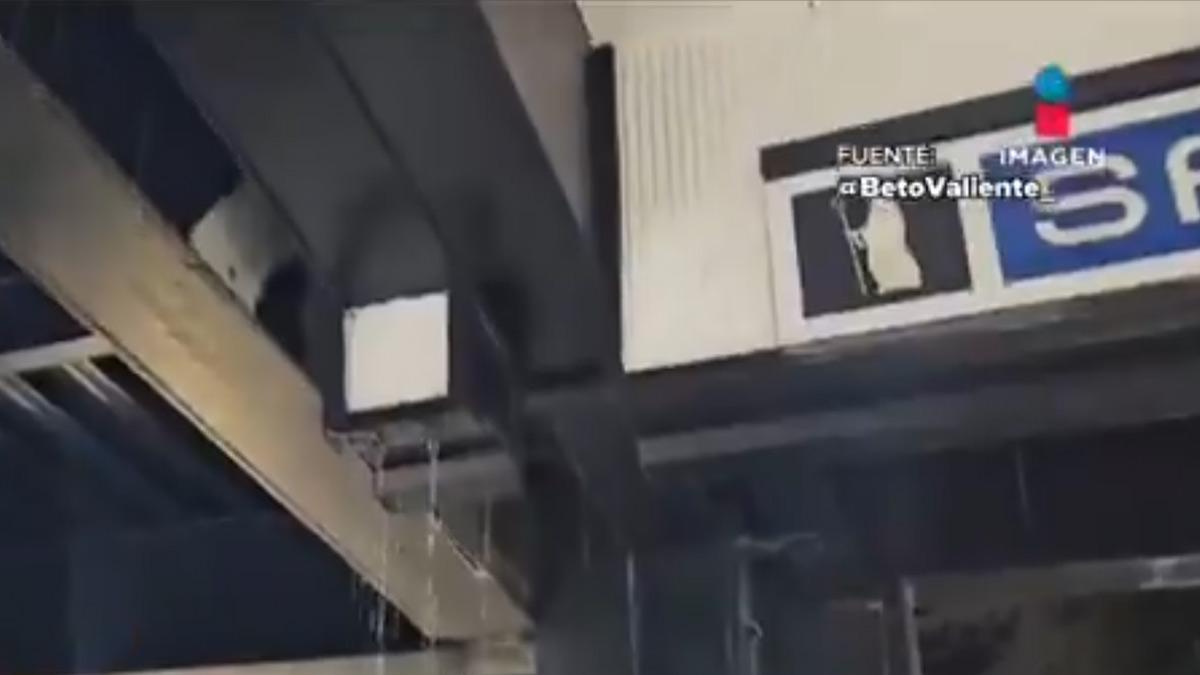 Detectan filtraciones de agua en techos del Metro CDMX, Línea 2