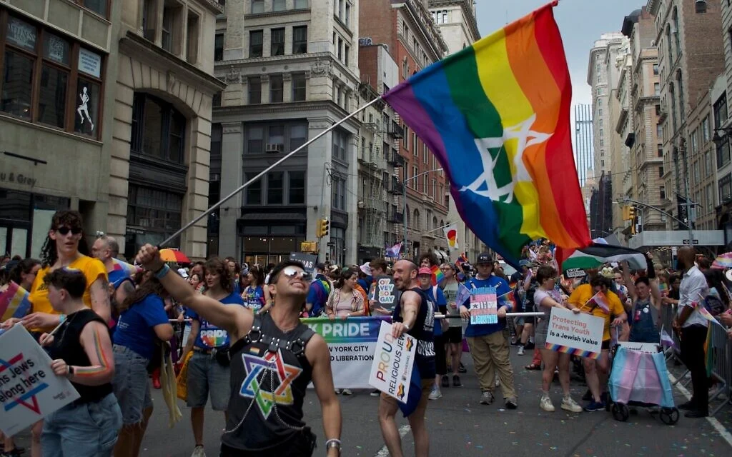 A tale of two marches: LGBTQ Jews face cheers and heckles at NYC Pride