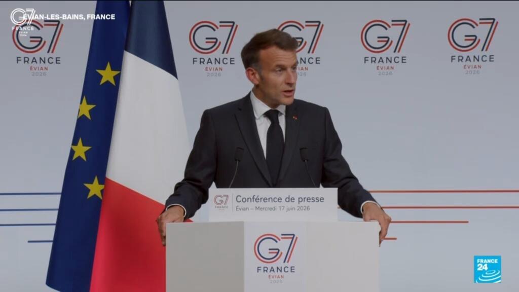 En direct : suivez le discours d'Emmanuel Macron en clôture du G7
