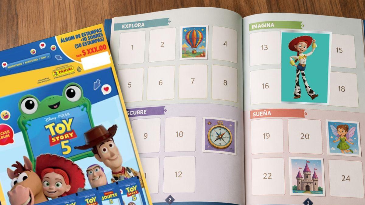 Corre como el viento por tu álbum de estampas de Toy Story 5: costos y detalles