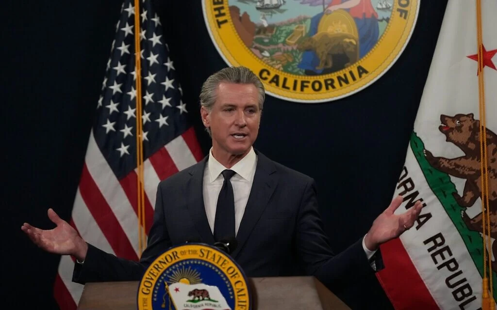 California Gov. Newsom says Trump's Justice Department investigating him, his wife