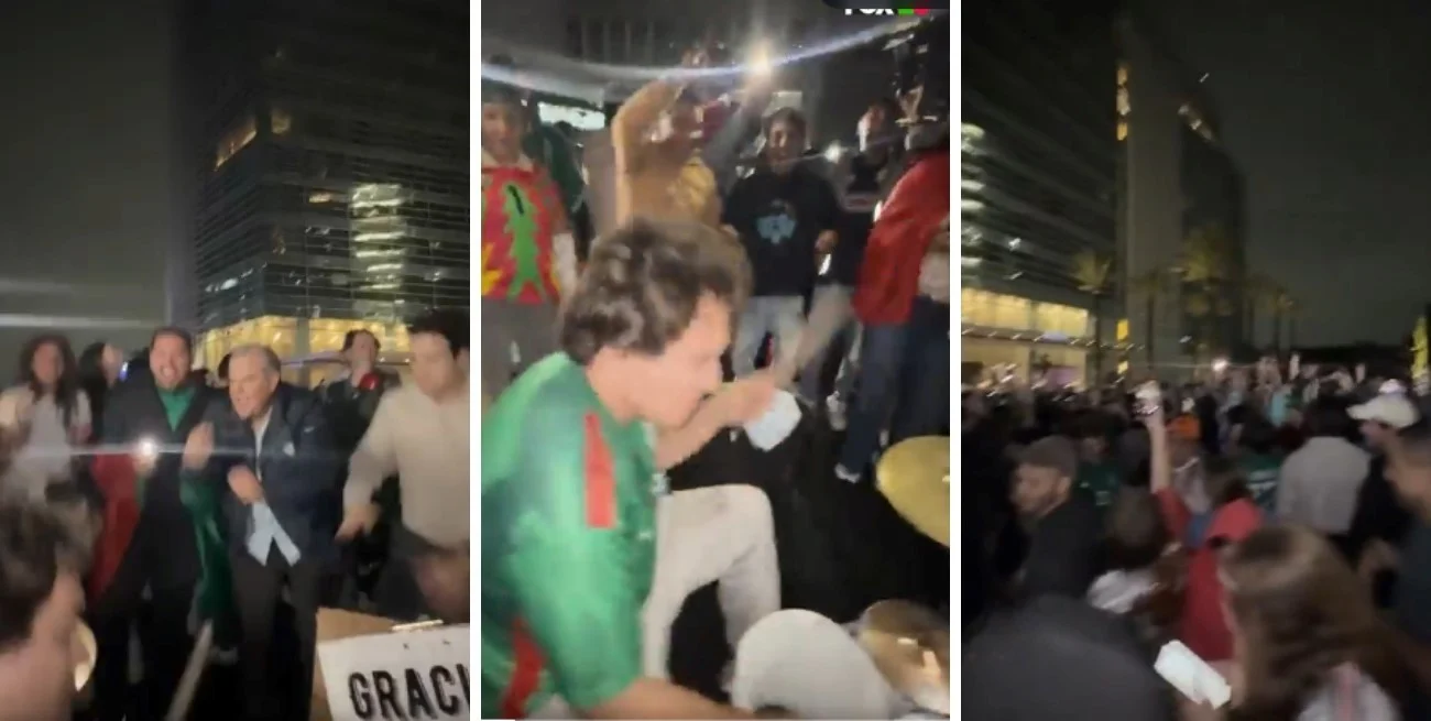 Mundial 2026: hinchas de México hicieron un ruidoso banderazo frente al hotel de Ecuador para alterar el descanso