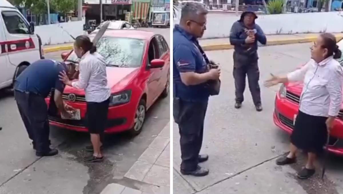 Adulta mayor confrontó con machete a policías en Chiapas; esto se sabe
