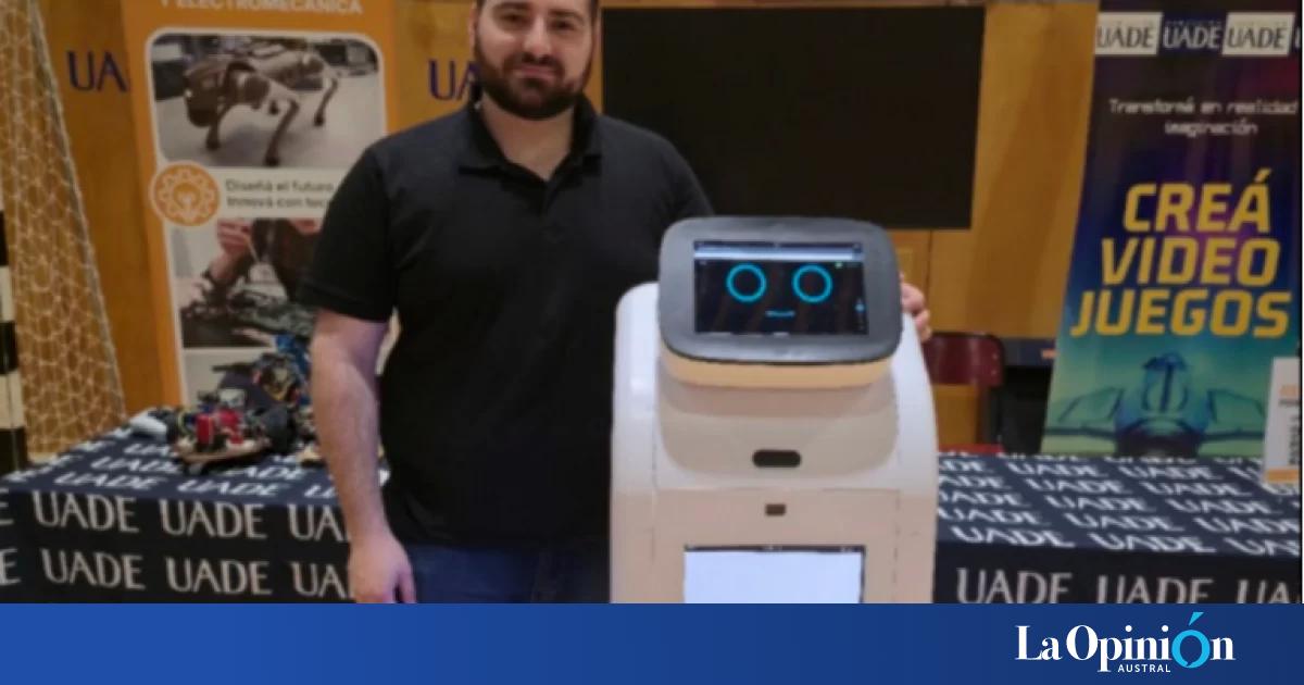 Un chubutense desarrolló Aura, un robot único creado íntegramente en Argentina
