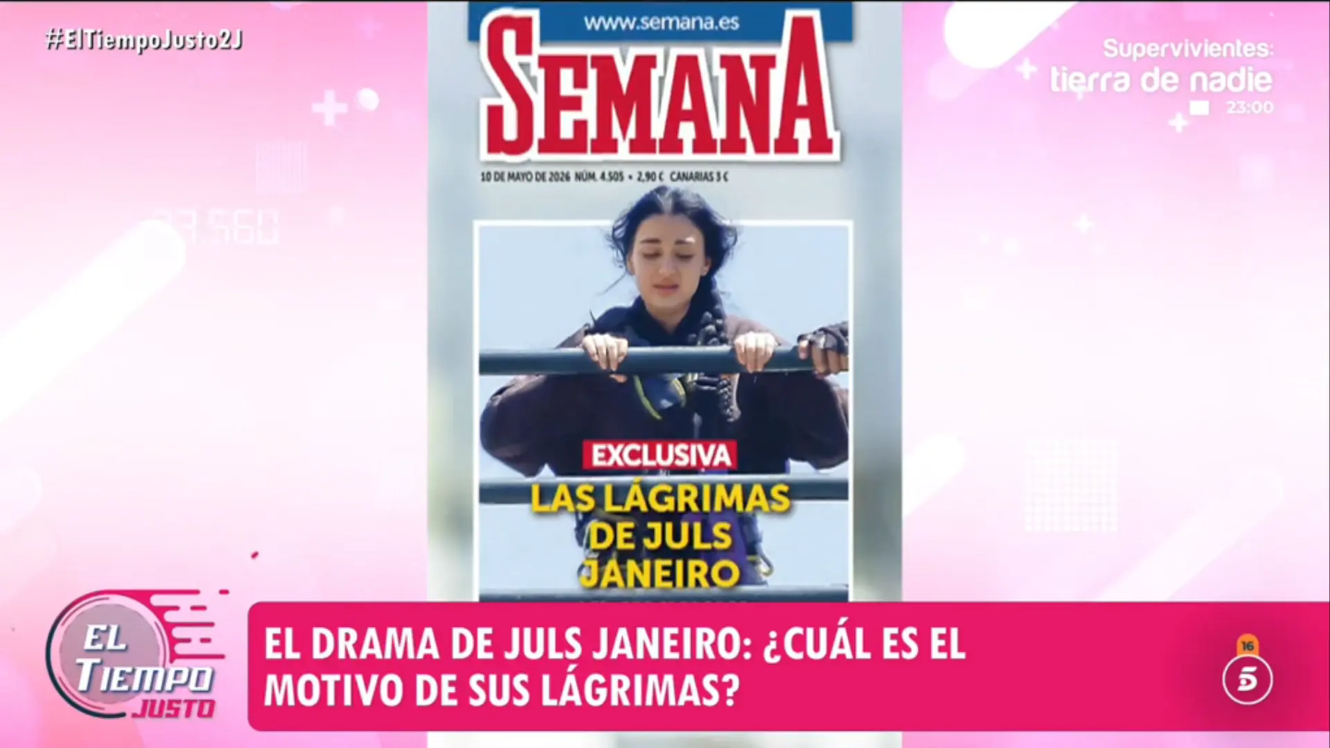 La angustia de Julia Janeiro al enfrentarse al 'puenting': "Rompe a llorar"