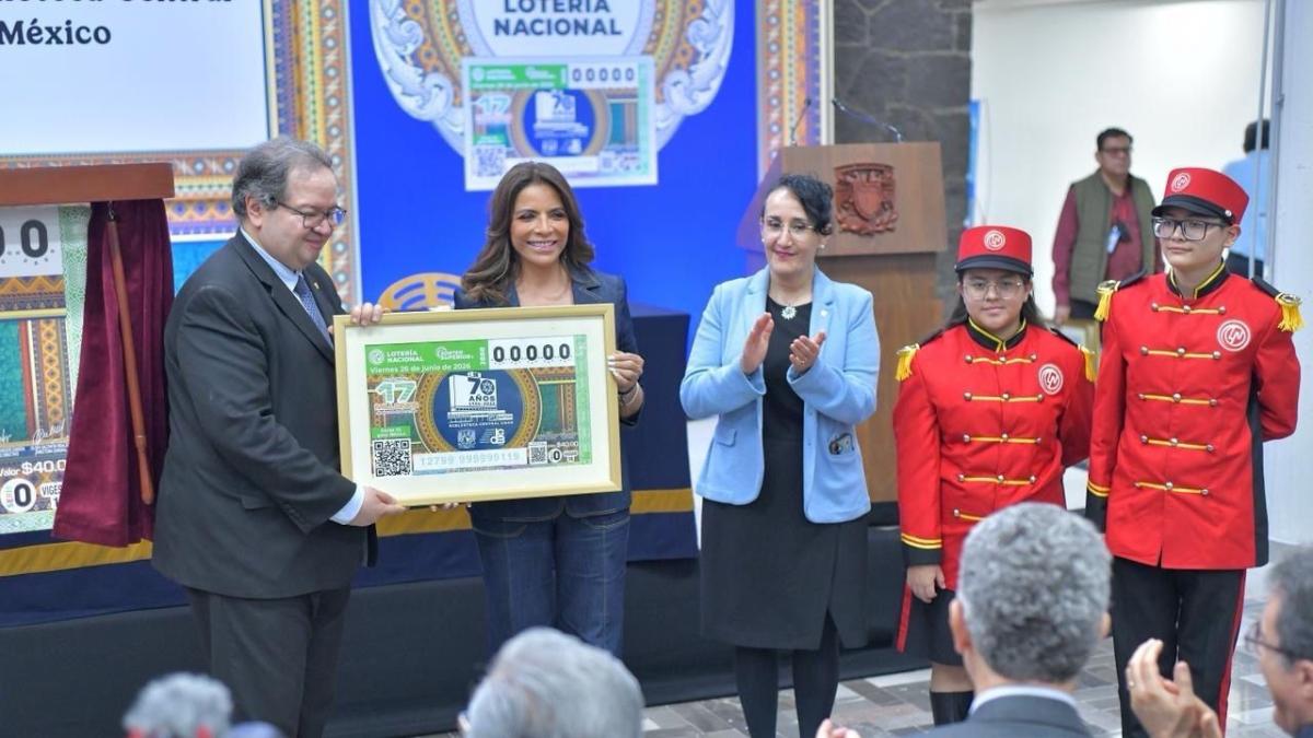 Sorteo de la Lotería Nacional rinde homenaje a la Biblioteca Central de la UNAM