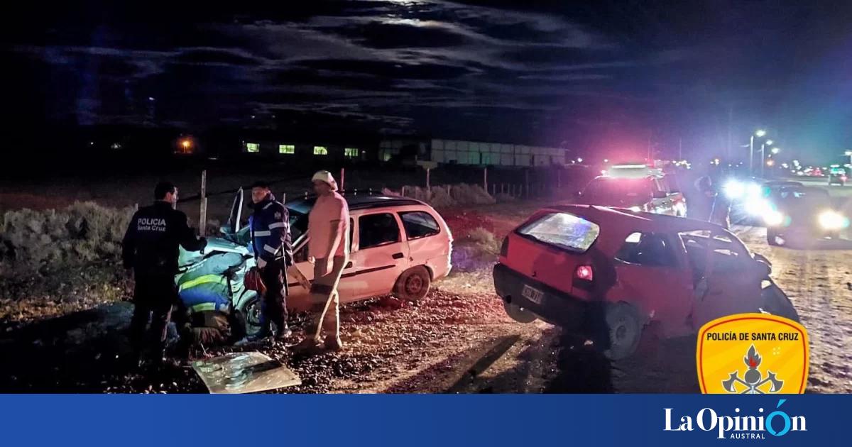 Fuerte choque frontal a un kilómetro de Gobernador Gregores dejó cuatro heridos