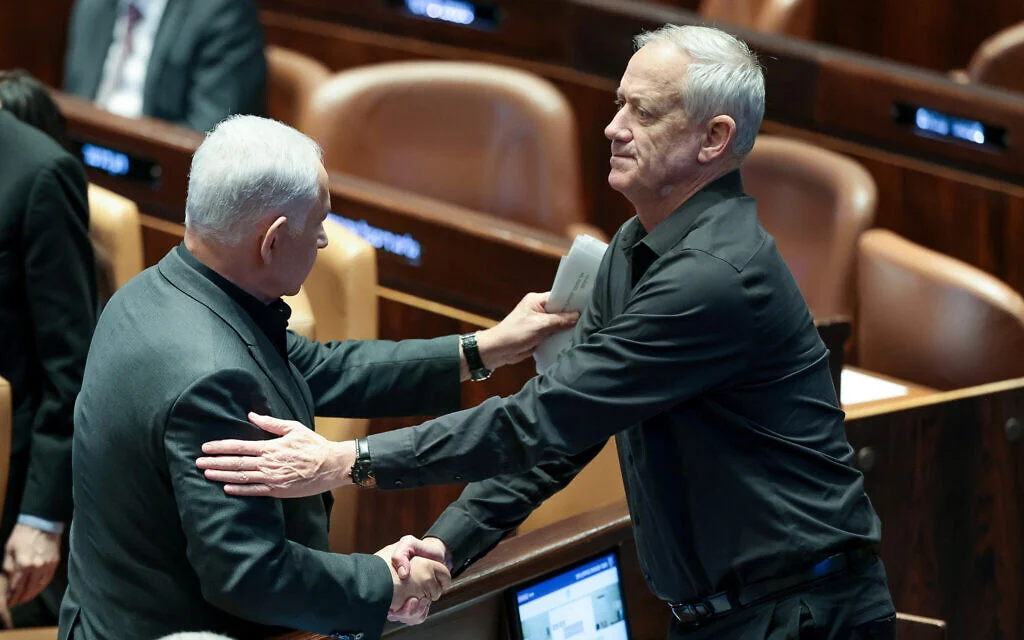 Netanyahu is using a desperate Benny Gantz to do his political dirty work