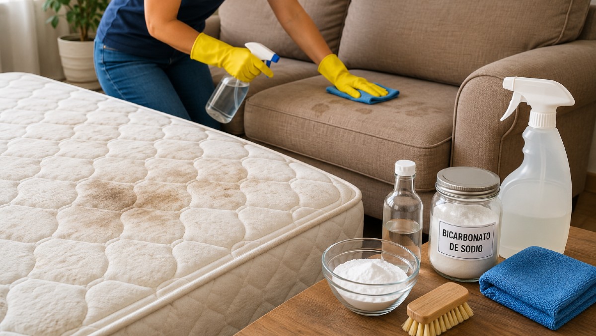¿Cómo limpiar colchones y sillones en casa? Elimina manchas sin gastar