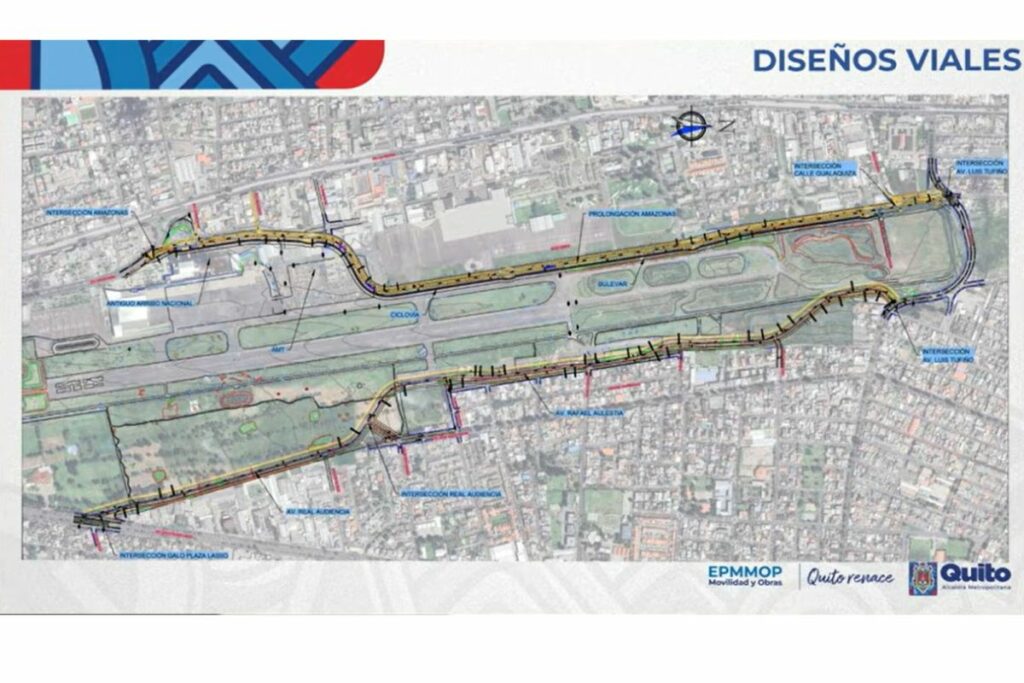 Se anuncia la prolongación de avenidas que circundan el Parque Bicentenario, al norte de Quito (plano)