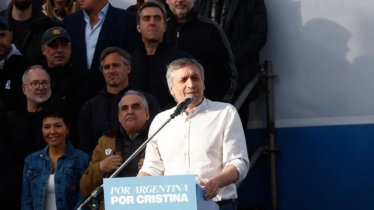 Máximo Kirchner apuntó contra la interna del PJ en un acto por Cristina: "Los que hablan de unidad ni siquiera van a verla"