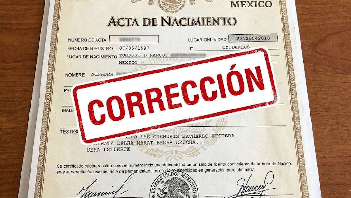 Cómo corregir mi Acta de Nacimiento fácil y en línea